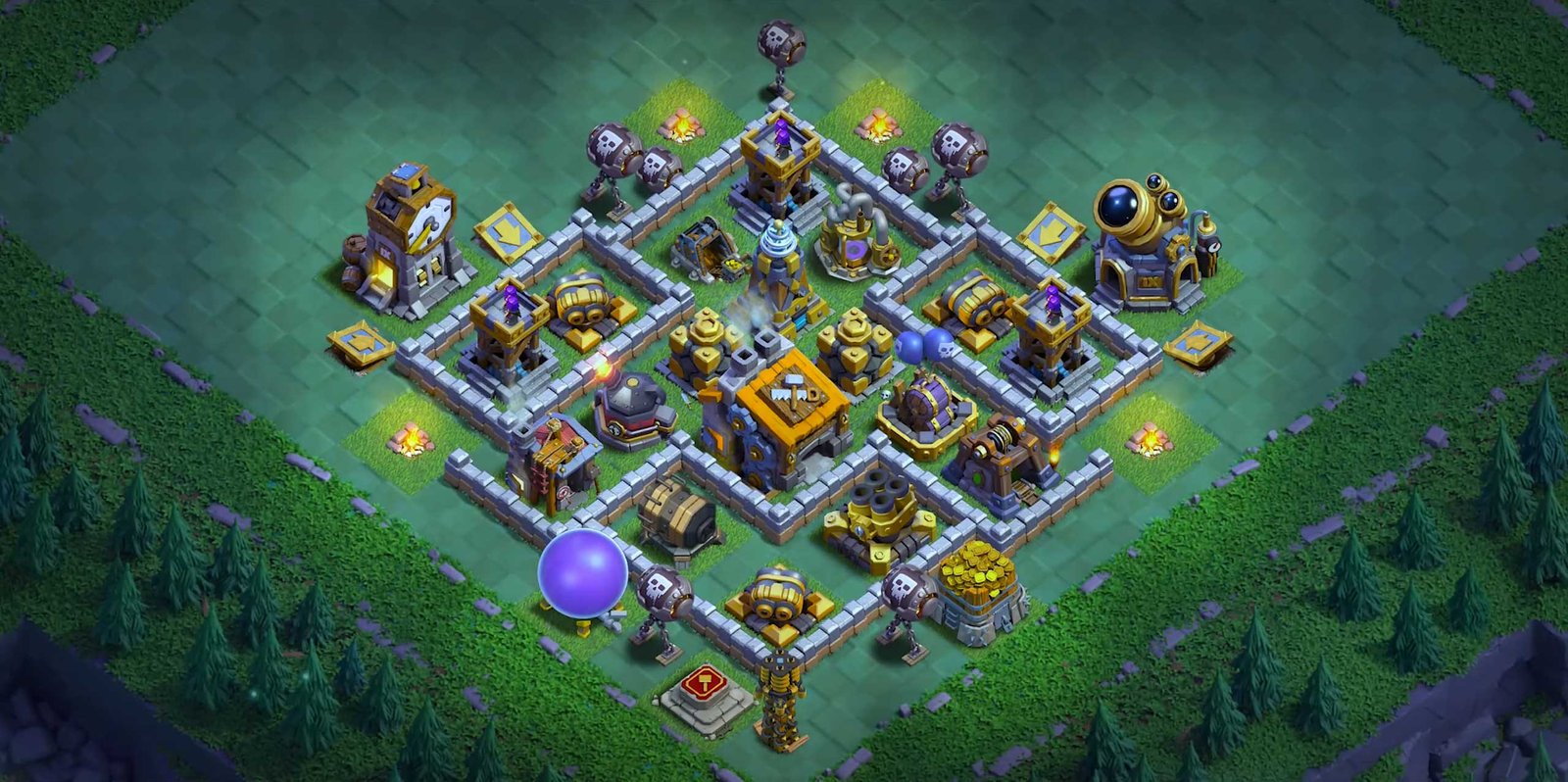 Builder hall 9 base