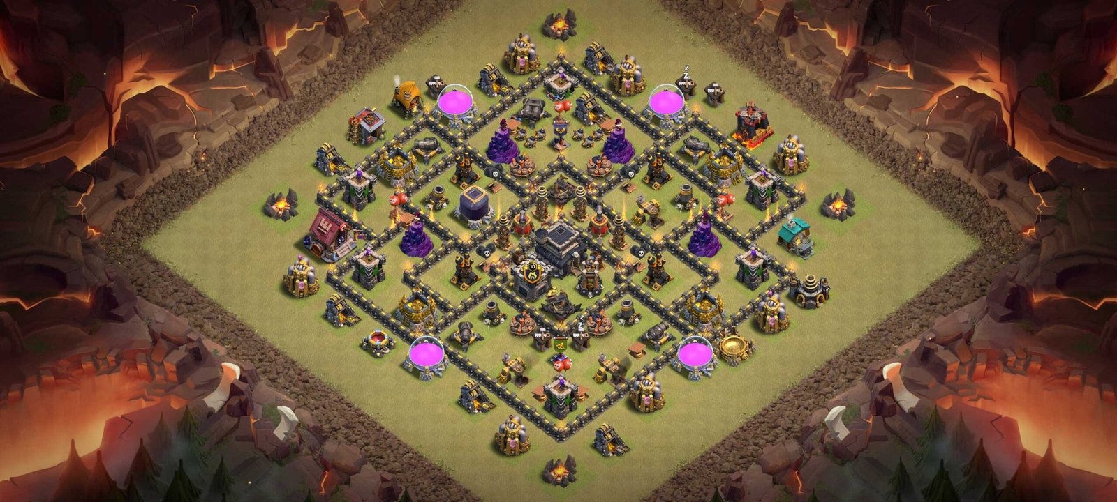 Town hall 9 war base