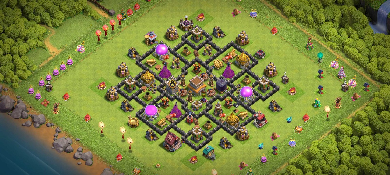 Town Hall 8 base layout