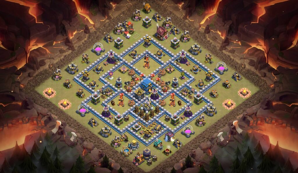 Town Hall 12 war base