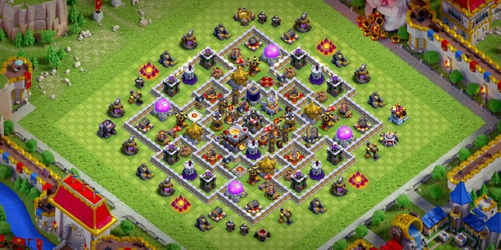 Town hall 11 farming base