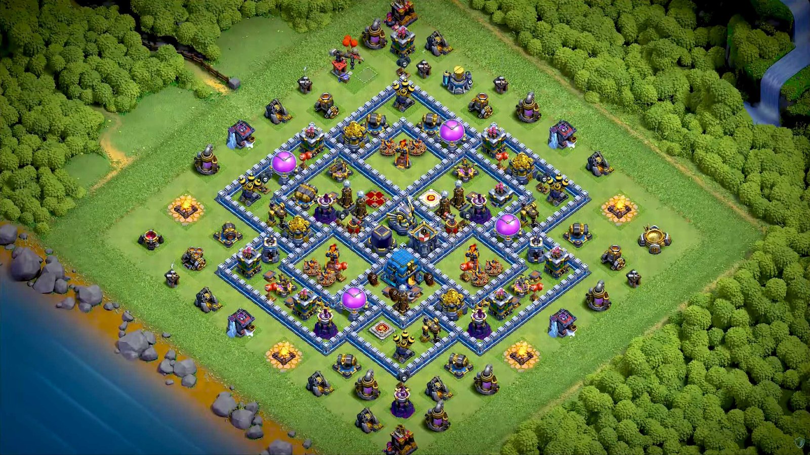TH12 base with Inferno island