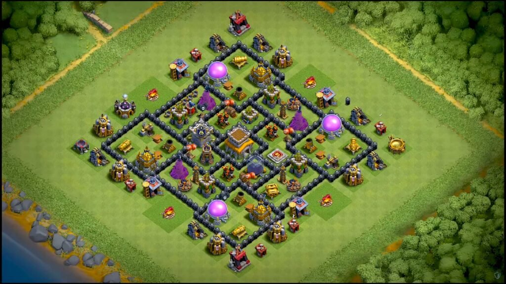 Town hall 8 base