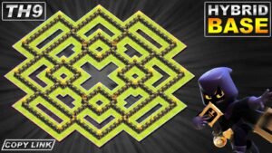Best Town Hall 9 Base Layout – Strong TH9 Hybrid Base
