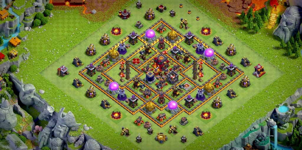 Town hall 10 base