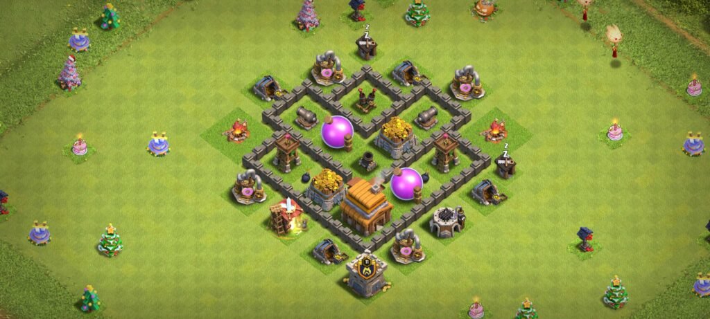 Town Hall 4 base