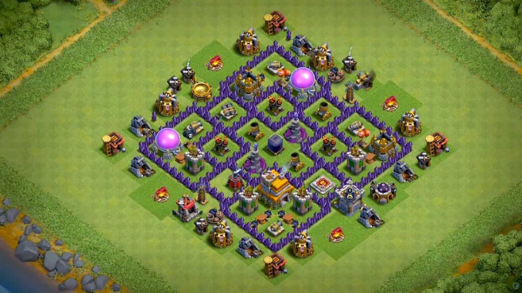 Town hall 7 base