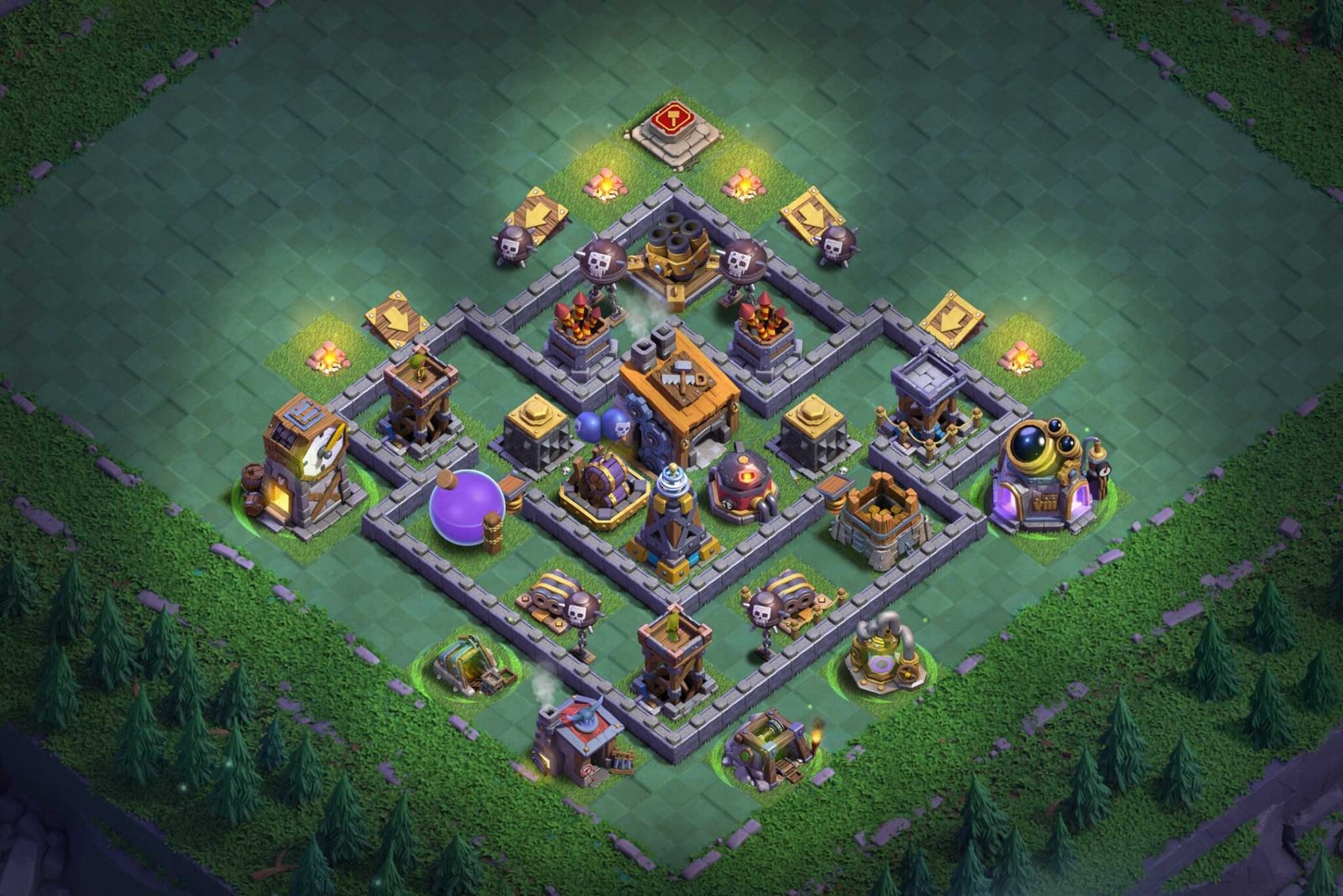Builder Hall 8 - CoC Base Layouts