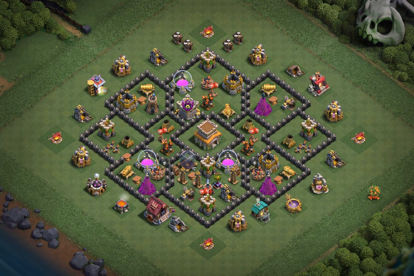 Town Hall 8 - CoC Base Layouts