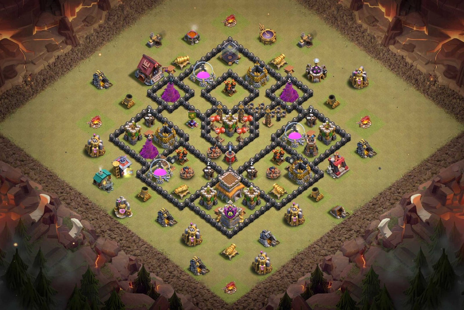 Town Hall 8 - CoC Base Layouts