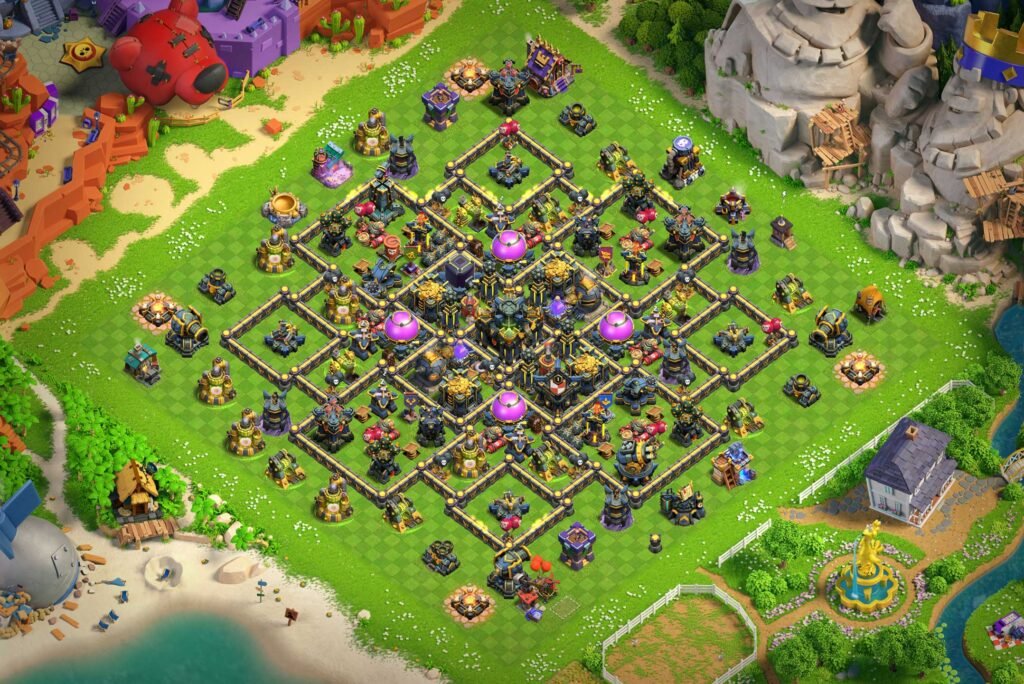 Town Hall 17 farming base