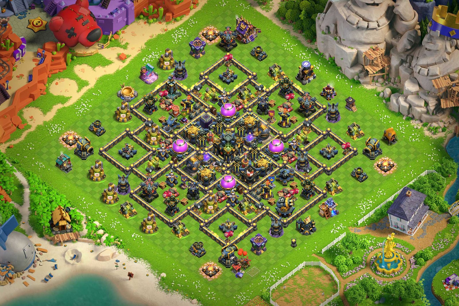 Town Hall 17 farming base