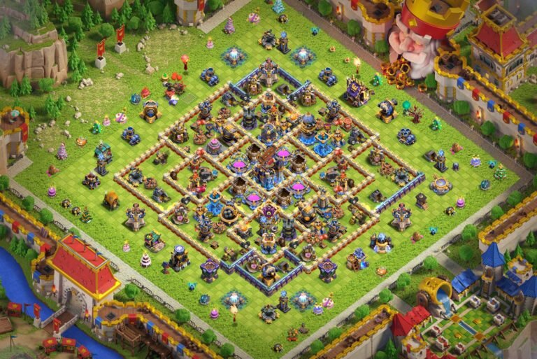 Impenetrable TH18 Farming Base, Central Vault (Anti-Sneaky Goblin & Valkyrie)